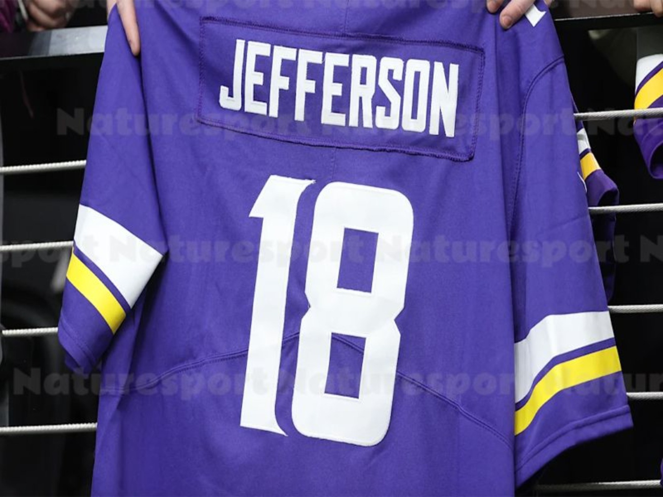 Custom Justin Jefferson Football Jersey McCarthy Hockenson Smith Embroidered Polyester Jersey for fans and lovers11