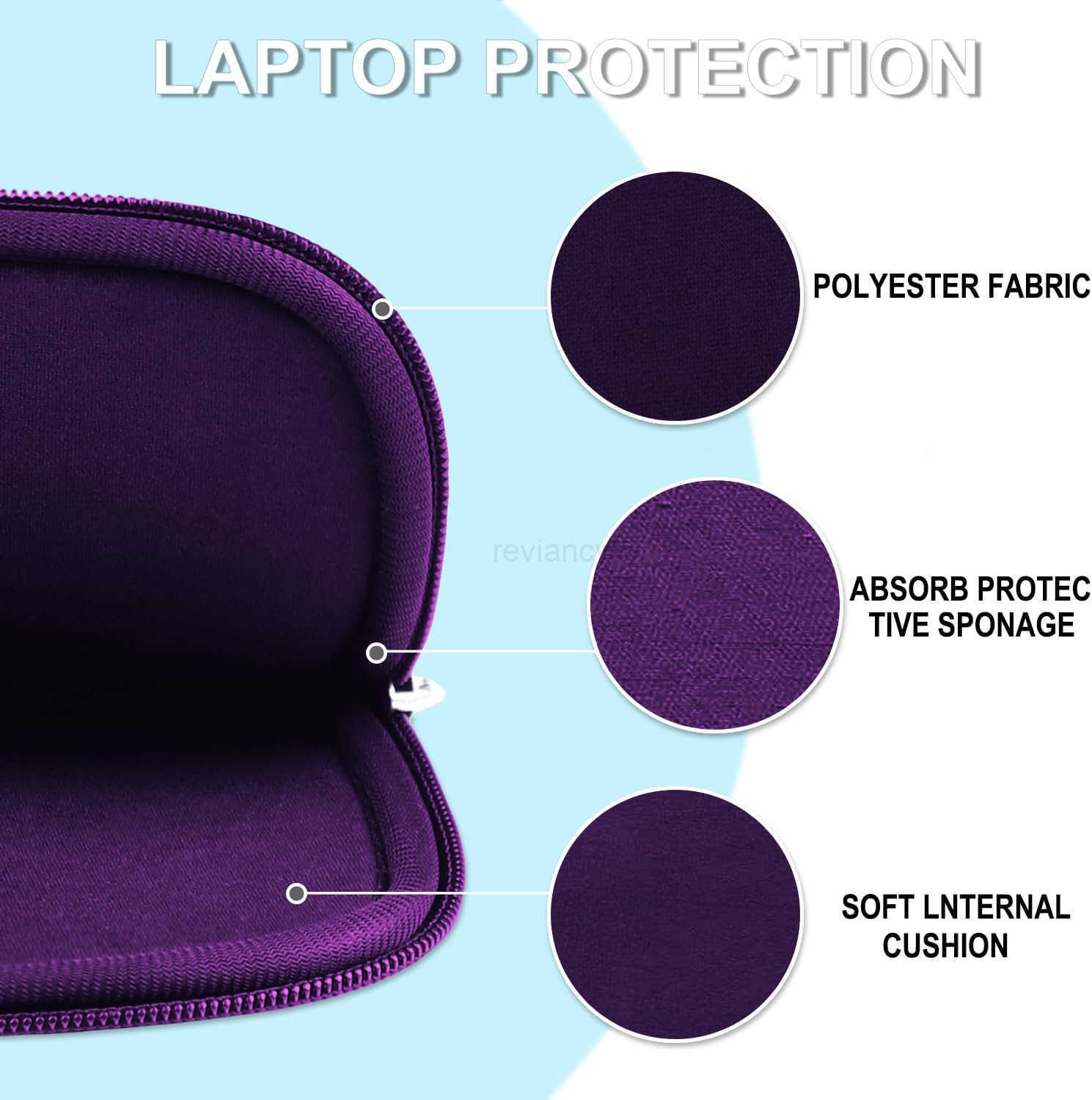 Laptop Sleeve Case 14 inch Shockproof Protective Laptop Cover Briefcase Carrying Computer Bag with Accessory Pocket Portable Computer Sleeve for 14 Ma