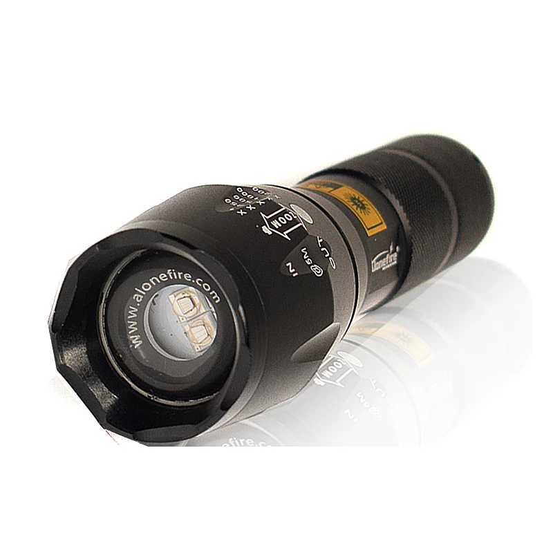 Highpower counterfeit detector ultraviolet light uv 365395nm Tsinghua purple light fluorescent light scorpion glare flashlight C250915