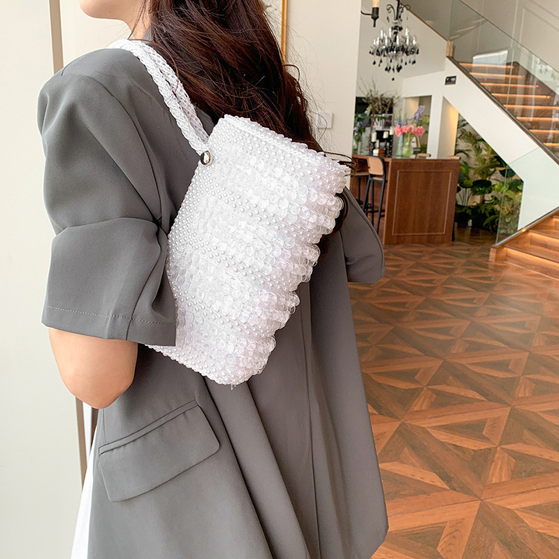 Luxury Brand Designer Bag Summer Small Bag 2025 New Forest Style Soft Girl Fashion Niche Shoulder Bag Small Style Pearl Handheld Pillow Bag