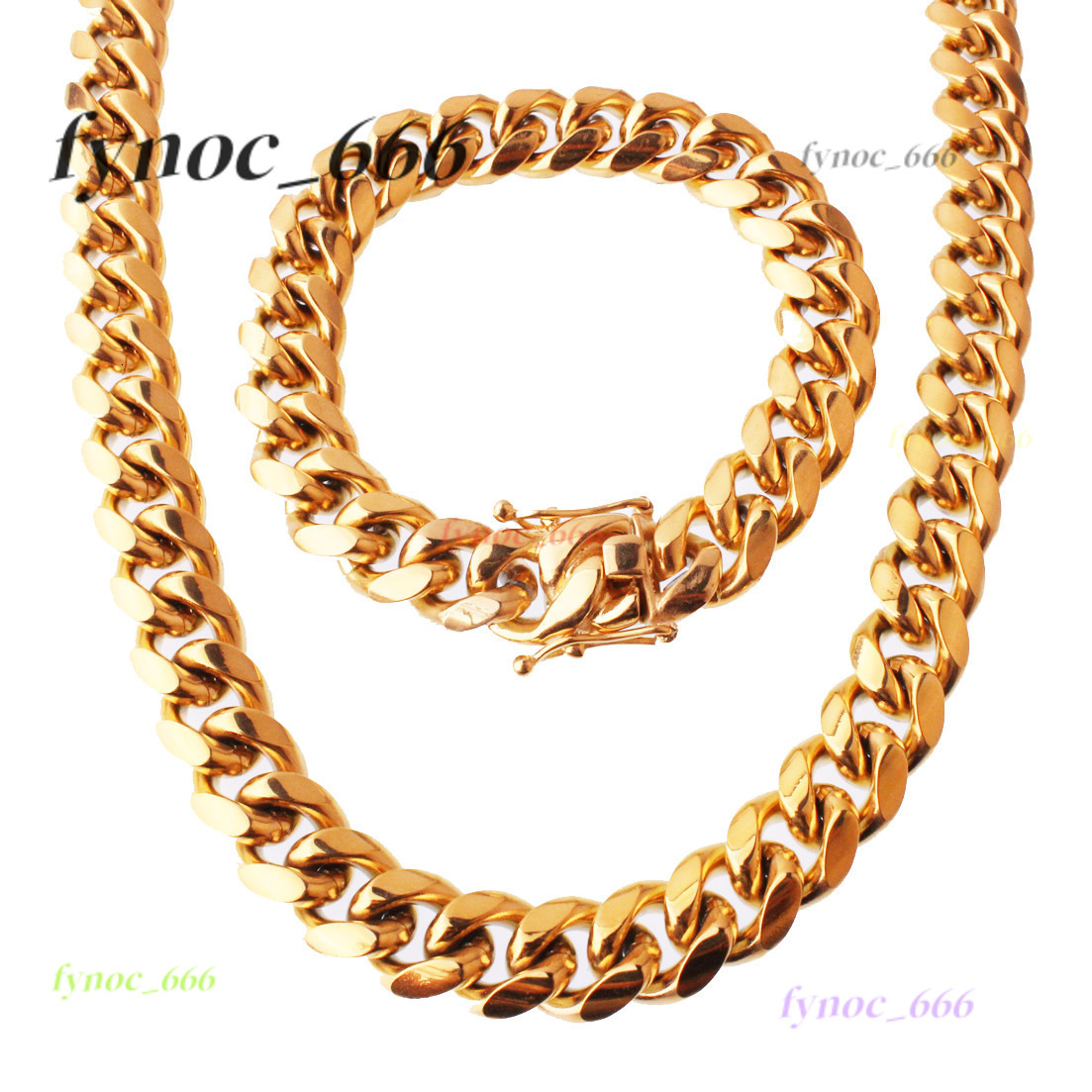 316L Stainless Steel Cuban Link Chain 18K Gold Plated 6MM 8MM 10MM 12MM 14MM 16MM 18MM Mens Miami Curb Cuban Chain Necklace