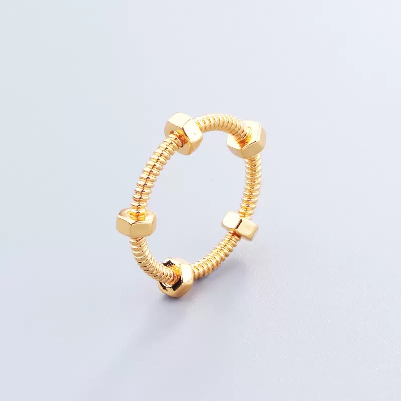 Anello Anello Anello Anelli Di Lusso Gioielli A Colore Blu Solido Vite Anello Anello Diamantato Anello Di San Valentino Di San Valentino Gioielli Di-image