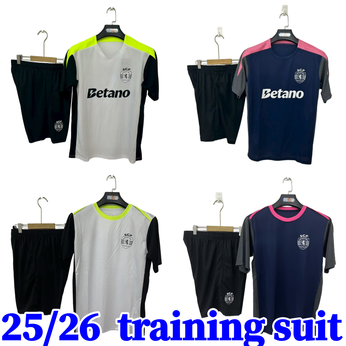 2025 2026 Lisbons training kit Sporting CP Home soccer jerseys Pink October Lisboa CR7 HJULMAND GYOKERES COATES J.Palhinha PEDRO G. MORITA SARABIA