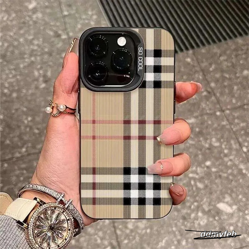 Light Plaid Suitable For Iphone 16 Max Case 15 Pro Trendy 14 Plus/13/12 Classic X ddmyFeb