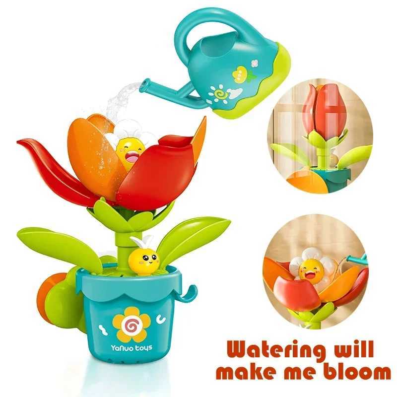 Children Funny Water Game Bath Toy Sunflower Bathroom Shower Spray Water Bathroom Bathtub Toy Fun Water Spray Sprinkler Toy Gift C250915