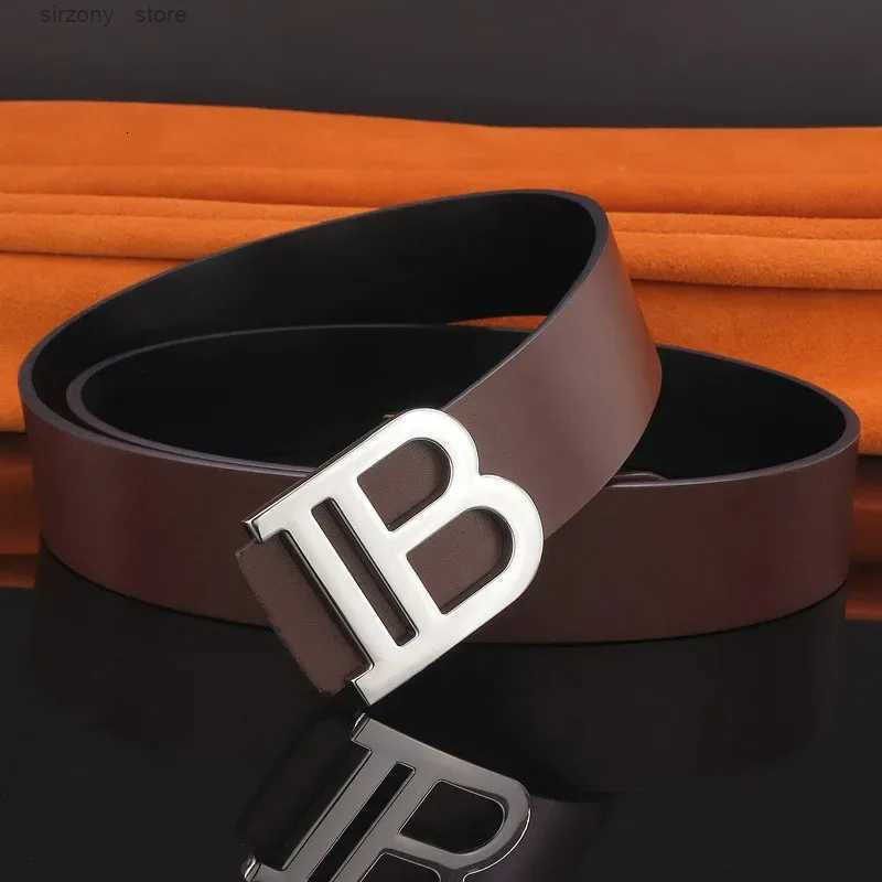 er Mens Leather Alloy Buckle Belt 37cm Business and Leisure Dualuse Highend er Durable Belt Z250913