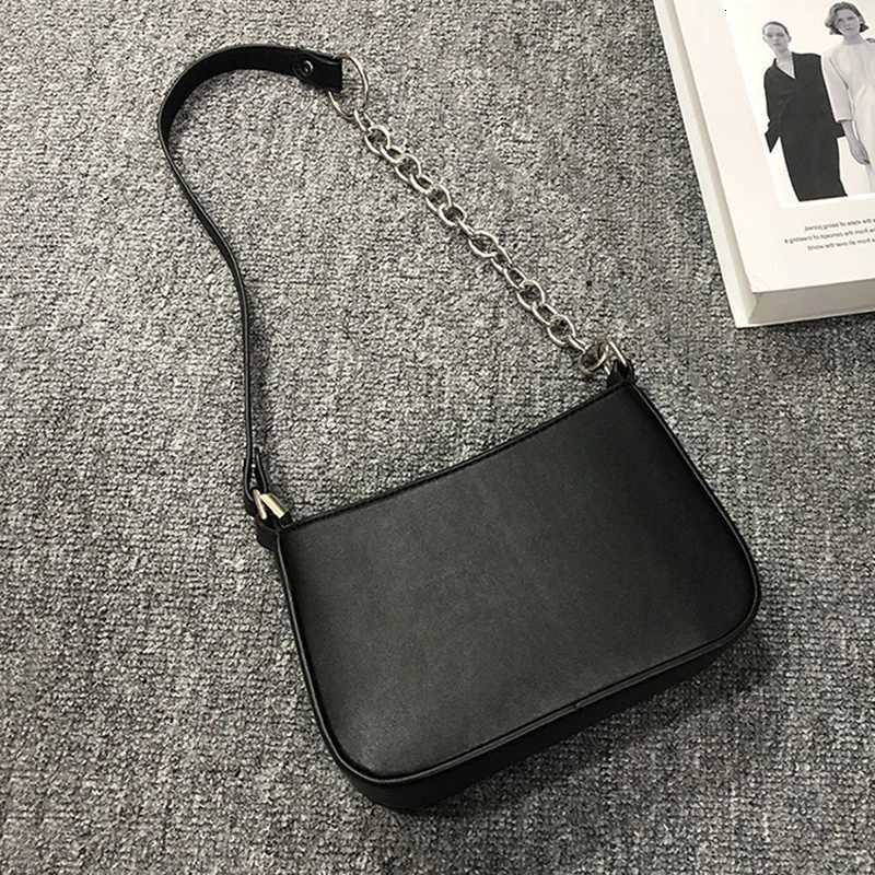 Simple Style Hot Shoulder Bag Women Black Handbag PU Leather Armpit Messenger Bags Purse New Fashion Z250915