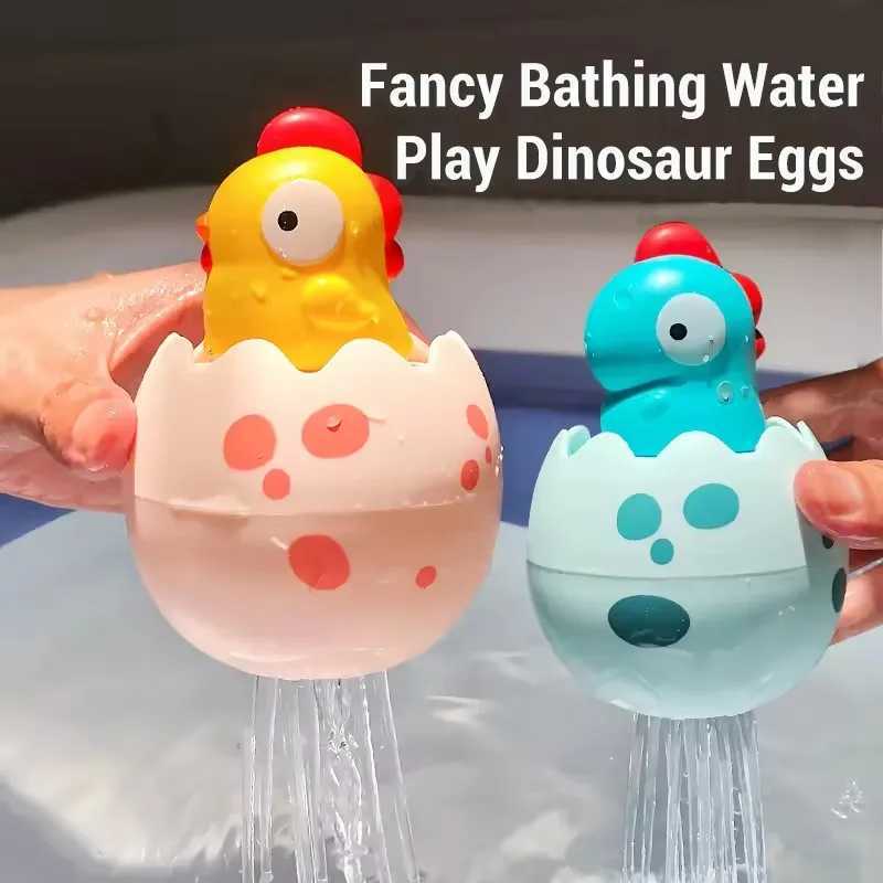 Baby Bathing Toy Kids Cute Dinosaur Duck Penguin Rain Spray Eggs Children Bathroom Water Play Shower Water Toys For Kids Gifts C250915