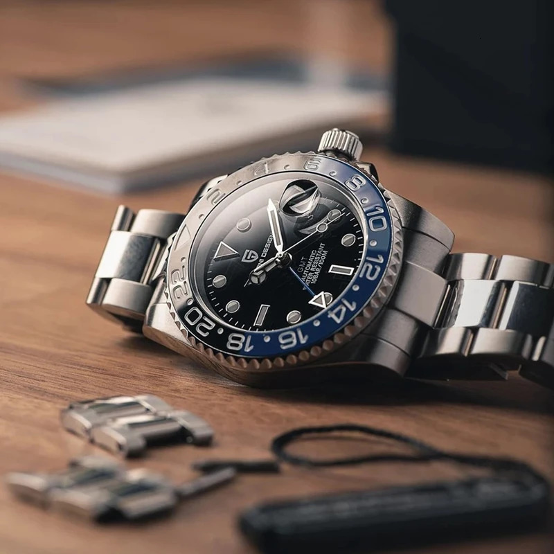 PAGANI N V3 Version GMT Watches Mens y Sapphire Automatic Mechanical Watch 40MM Stainless Steel Waterproof 250915