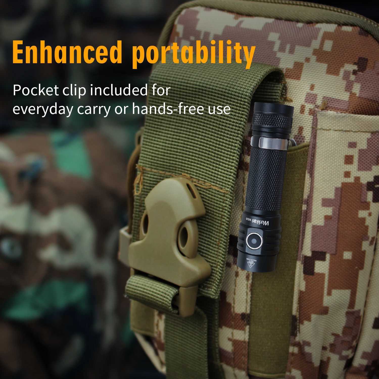 Wurkkos WK03 EDC Torch 1800LM High Power LED Flashlight 18650 SST40 Work Light IP68 Rechargeable Lamp Camping Outdoor Lighting C250915