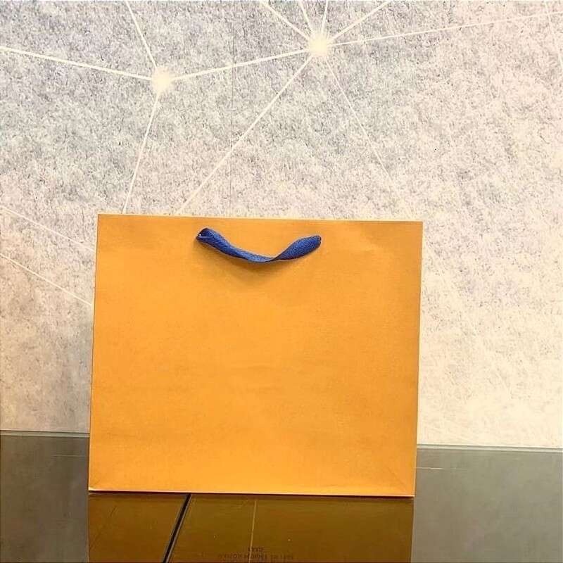 Luxury bag Designers Gift jewelry Bag Parts High quality yellow portable paper bags, clothing storage paper bags, gift boxes, hand held wallet box