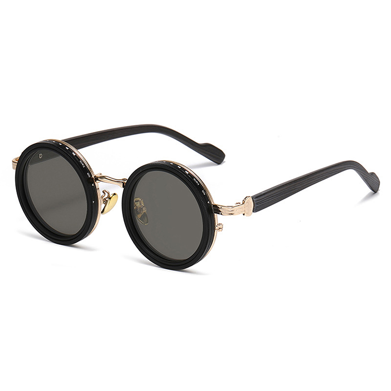 High Quality UV400 Round Polarized Brightness Adjustable Sunglasses Aperture ND Filter Tint Adjustment Sunglasses