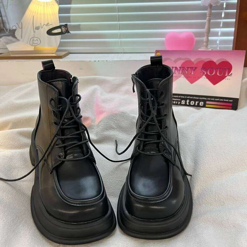 New Women's Ankle 2022 Platform Gothic Autumn Winter Thick-soled Lolita Japanese JK Boots College Girls Shoes