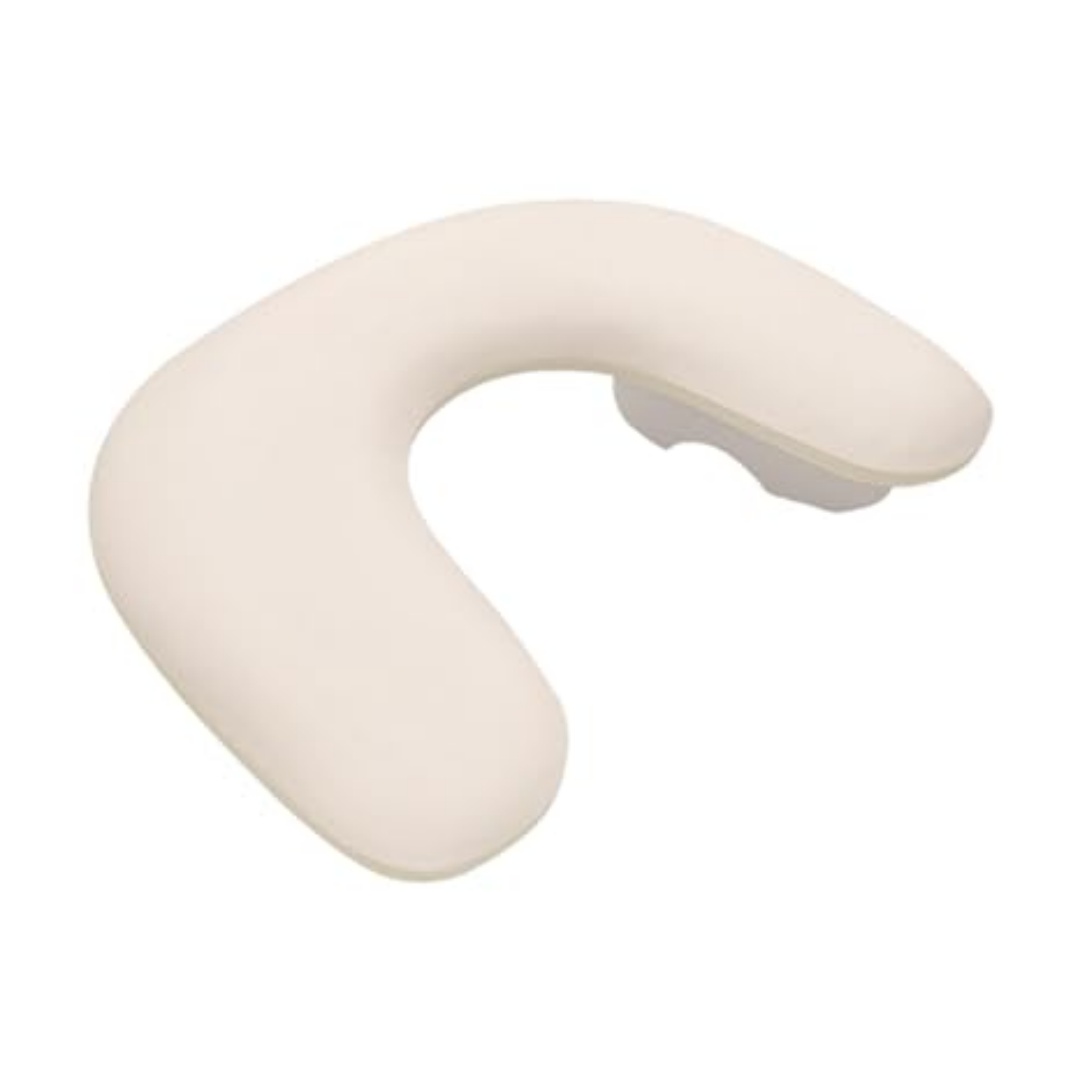 Nail Arm Rest Pillow 17.13 x 11.02 inch, Soft Palm Rest with Built-in Sponge, Detachable Pad for Manicure, Salon and Home, White
