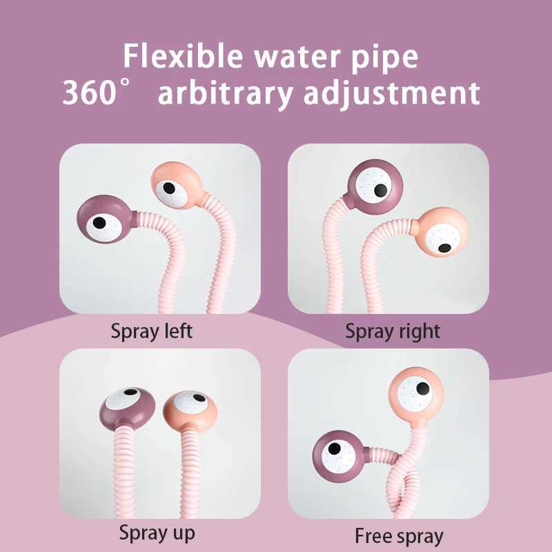 New Bath Toys Baby Water Game Snail Model Faucet Shower Electric Water Spray Swimming Bathroom Baby Toys For Kids Gifts C250915