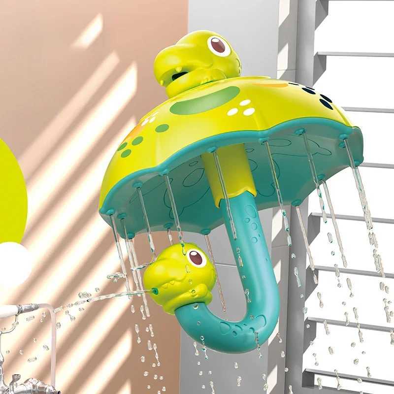Creative Baby Bath Toy Dinosaur Umbrella Water Sprinkler Shower Head Bathtub Rain Toy Spray Water Tub Toy with Turnable For Kids C250915