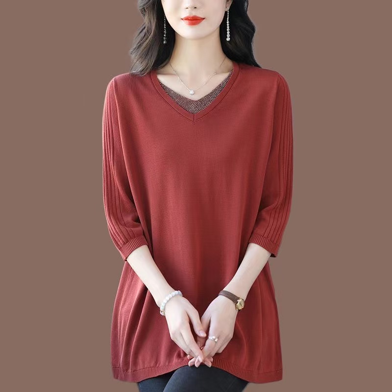 plus size women's new long sleeve high waist printed banquet dress mid-length skirt D02605