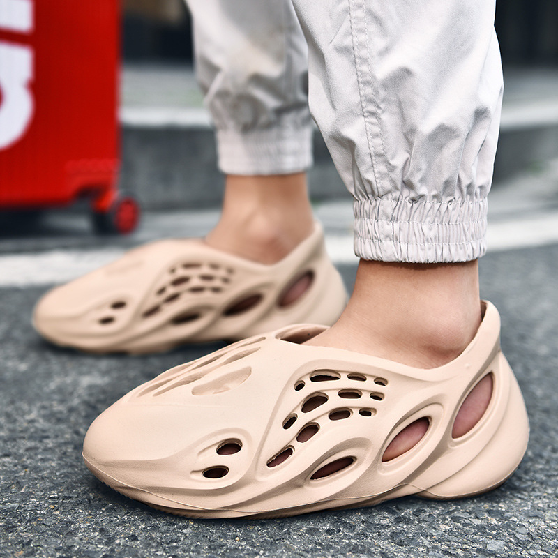 Fashionable coconut for men and women, large-sized, comfortable beach shoes and sandals, simple, fashionable, trendy, versatile and never the same sty