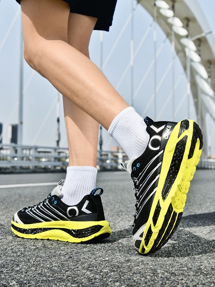 ONKE Autumn Lightweight Mesh Breathable Running Men's New Shock Absorption Anti-Slip Wear-Resistant Sports Shoes Women's Odor-Resistant