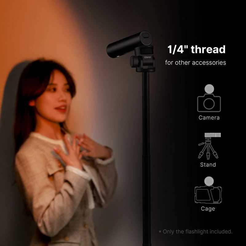 Ulanzi LM07 Videography Flashlight Zoomable Photography Fill Light Ambience Light with 14 Thread for Camera Stand Cage C250915