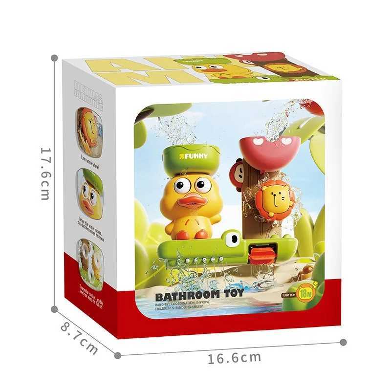 Cartoon Cute Duck Childrens Bathroom Bath Toy Wall Hanging Suction Cup Rotating Fun Summer Baby Water Playing Interactive Set C250915
