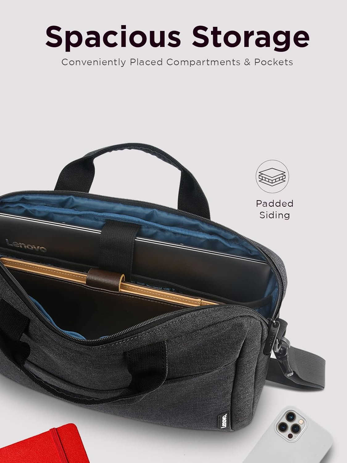 Laptop Carrying Case T210 156Inch Laptop and Tablet Sleek Design Durable and WaterRepellent Fabric Business or School GX41L83769 Casual Toploader Eco 