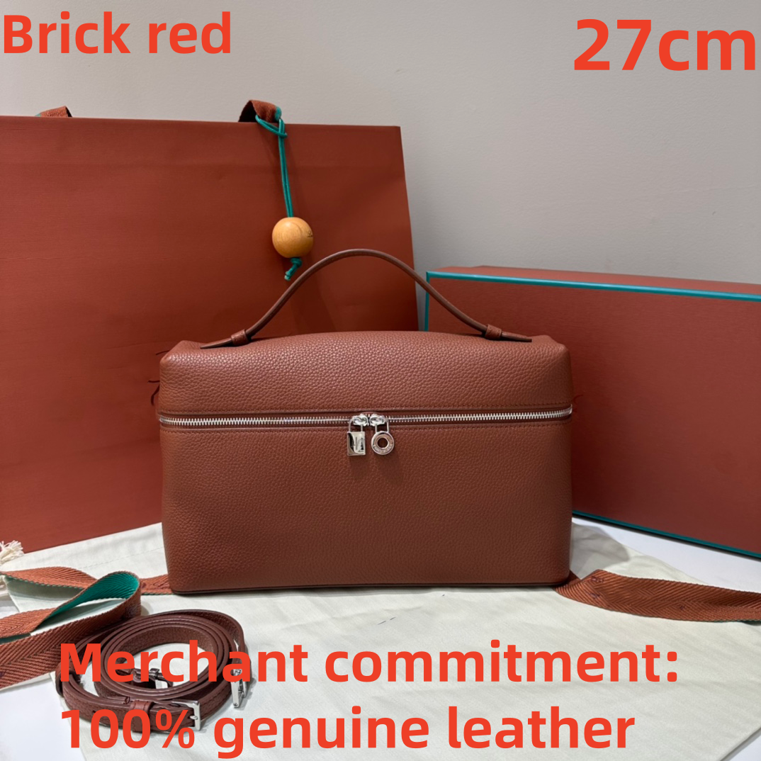 Extra Pocket L19 L27 Clutch Bags Luxury Designer makeup bags tote fashion handbags lunch box bag Womens genuine leather crossbody Shoulder Bag lady cosmetic Bags