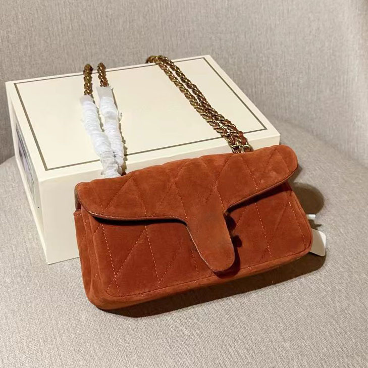 brown suede designer bag tabby bag shoulder bag Luxury Bag Pillow Quilted chain purse crossbody bag women Clutch flap handbag tote bag brown suede bag mini bag 20 26cm