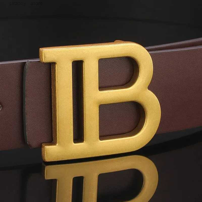 er Mens Leather Alloy Buckle Belt 37cm Business and Leisure Dualuse Highend er Durable Belt Z250913