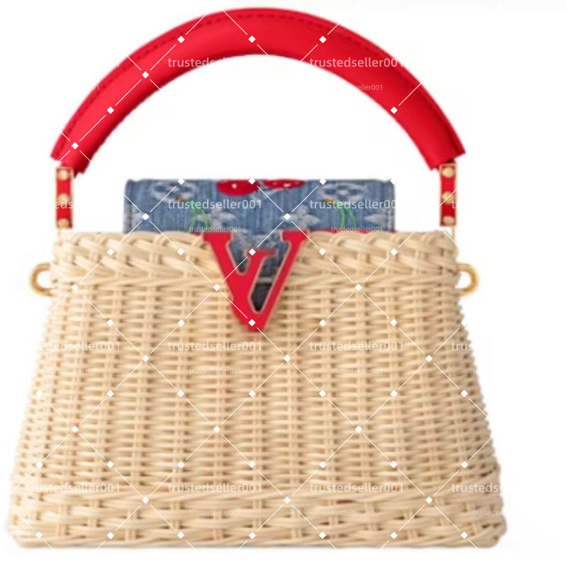 Designer Bag Linen Tote Bag Luxury Bag Canvas Shoulder Bag Wearresistant Beach Bag Reinforced Edge Doublesided Usable Tooth Print