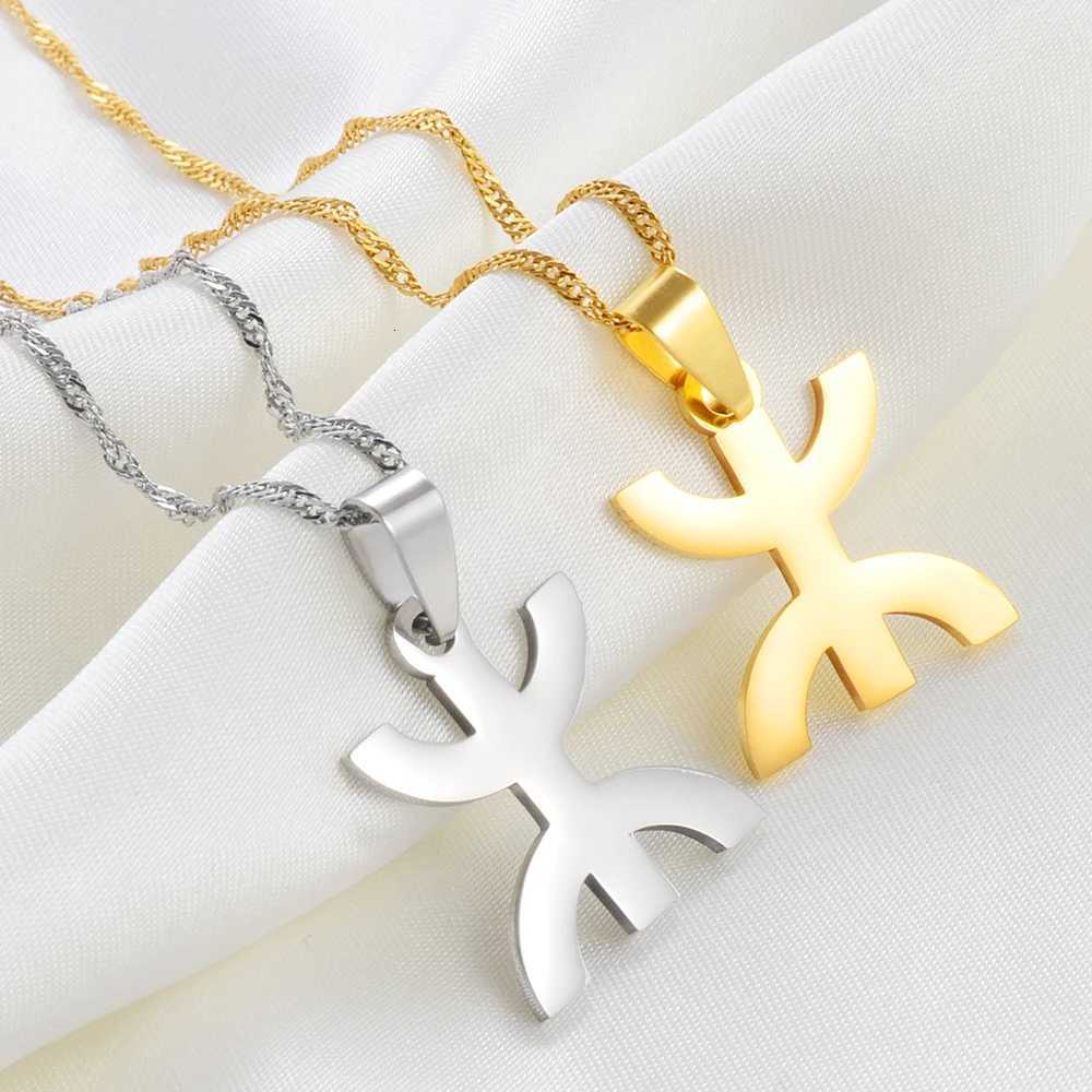 Anniyo 23CM Africa Berbers Symbol Pendant Necklaces African Berber Kabyle Style Amazigh Jewelry 263921 D250915