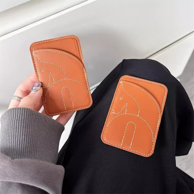 stampup Mage Safe, Leather Holder Magnetic Phone Case NFC Accessories, ID Card Storage Bag