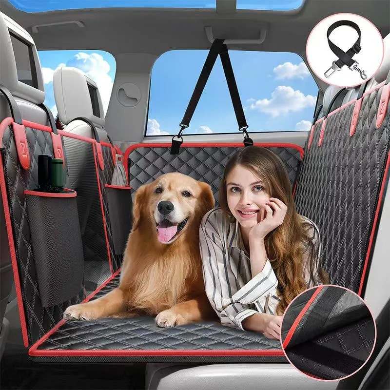 Dog Rear Seat Extension - Large Space, Dog Car Seat Cover Hard Bottom Can Support 400 pounds approximately kilograms
