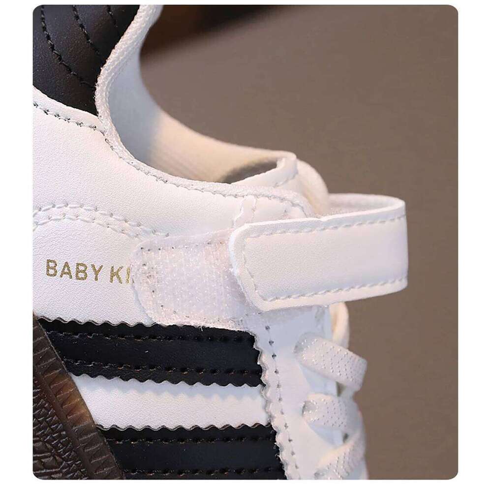 Fashion Sport For Children PU Leather Ergonomics Kids Soft-soled Children's Sneakers Boy's Girl's Tennis Shoes