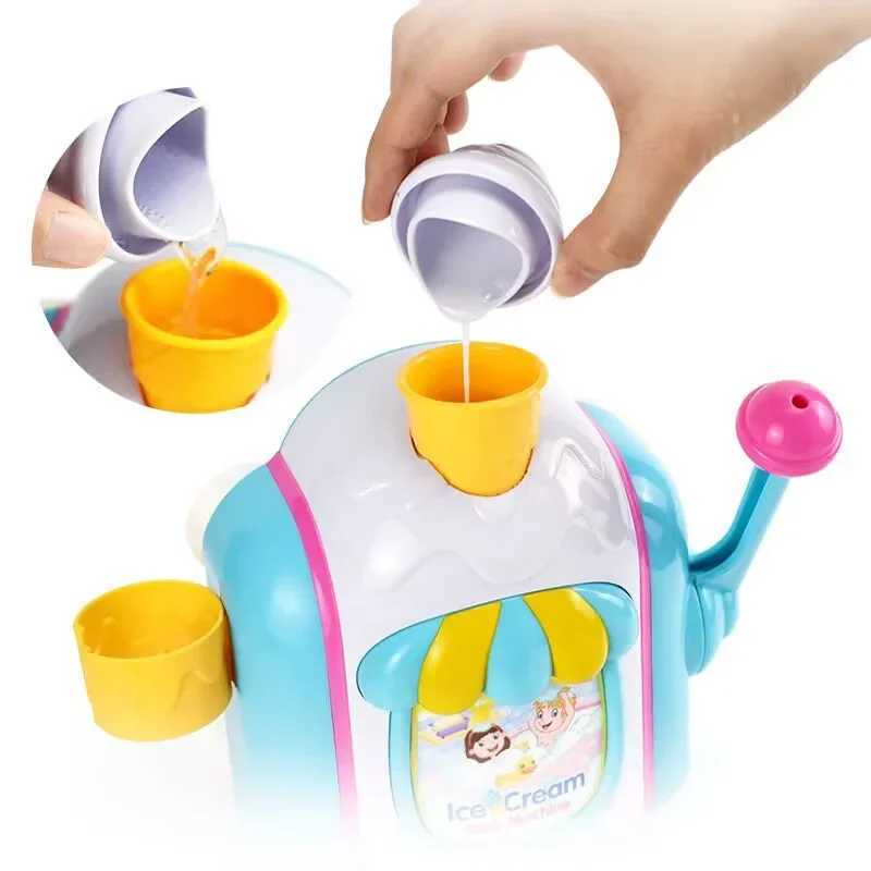 Ice Cream Maker Bubble Foam Play Machine Shower Baby Kids Toy DIY Delicate Rich Foam Bubble Maker For Bathing C250915