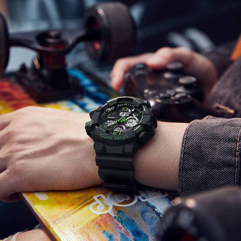 DHwatches New Youth Multifunctional Sports Trendy Korean Version Electronic Watch for Men Personalized Wristwatch