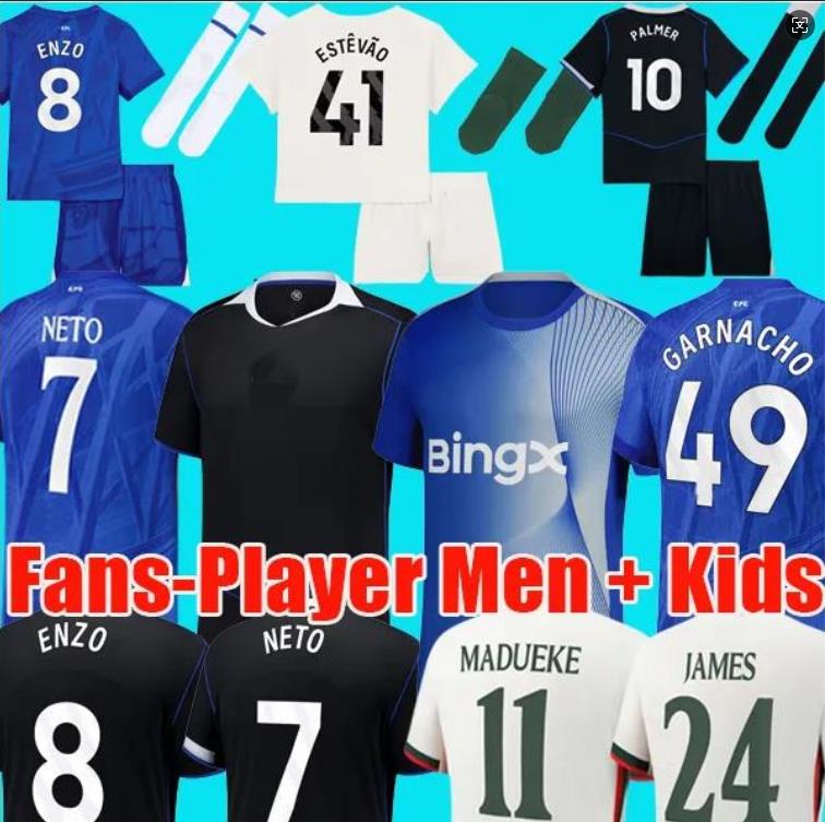 3XL 4XL 2526 Chelase jersey 25 26 Cole Palmer Jadon Sancho Enzo Fernandez jersey Marc Cucurella Mykhailo Mudryk kit kids Football Shirt cfc jersey