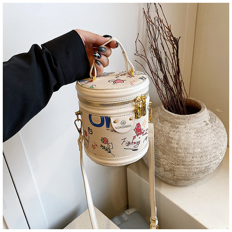 Fashion Women s Shoulder Bag design New Fashion Niche Mini Bucket Bag Autumn New Designer Bag Cute Cartoon Pattern Women s Crossbody Bag