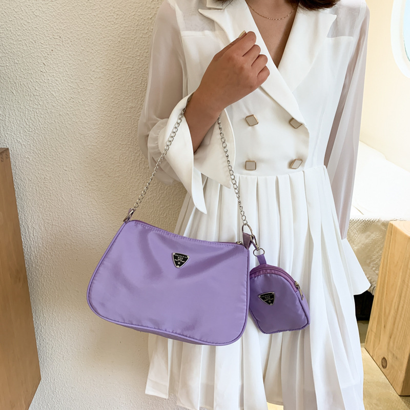 Women's small satchel underarm bag solid color shoulder bag casual bag crossbody women's bag mother and daughter bag