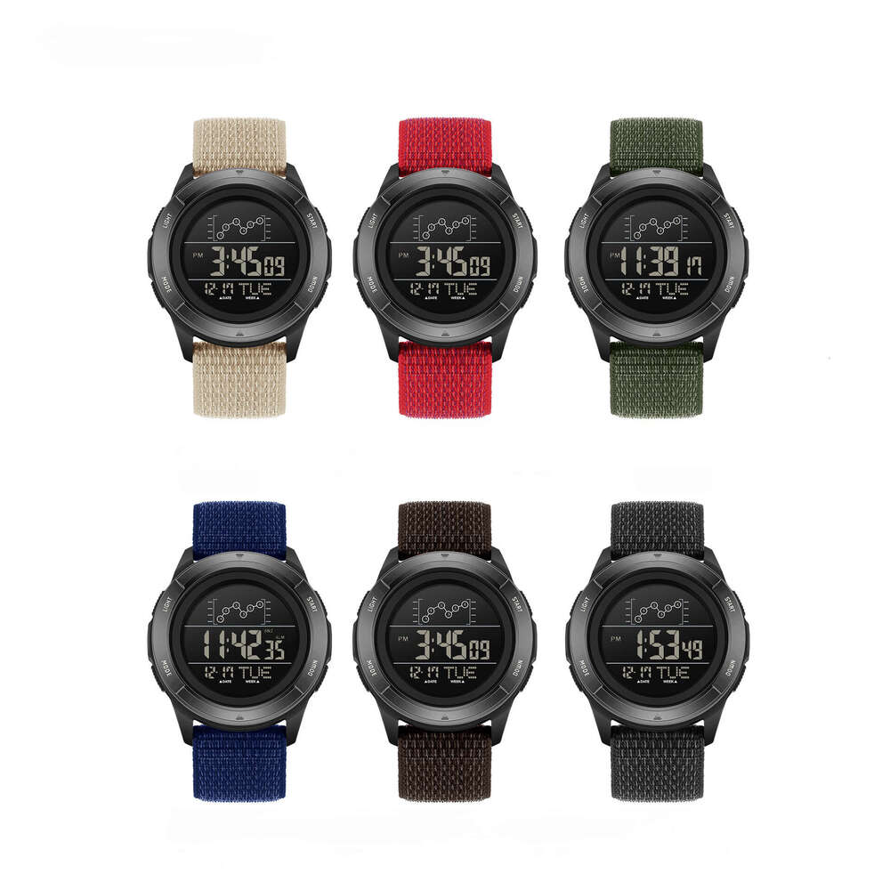 DHwatches Live Multi-Function Student Fashion Outdoor Trend Nylon Strap Electronic Watch