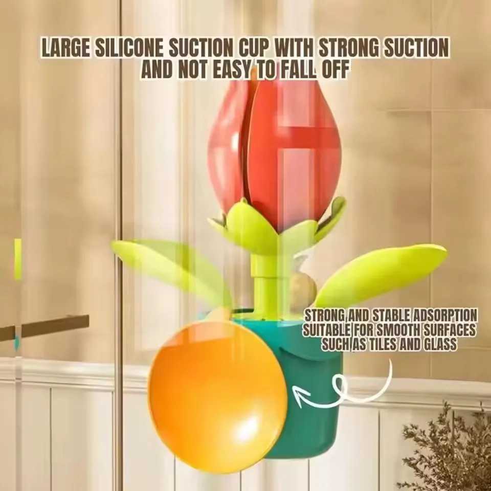 Sunflower Bath Toys Water Activated Blooming Shower Spray Fun Bath Time Interactive Water Play For Kids Baby Safe Eco Frien B5N9 C250915