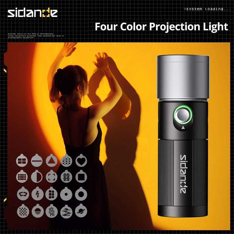 SIDANDE Videography Flashlight Zoomable Photography Fill Light Ambience Light with 14 Thread for Camera Stand Cage C250915