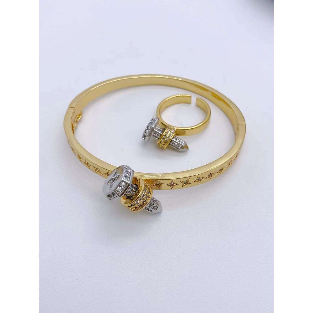 designer bracelet women luxury jewelry Tone Luxury Jewelry Designer For Women Inlaid Zirconia Bracelet mens bracelet designer American Gold and Silver - view 8