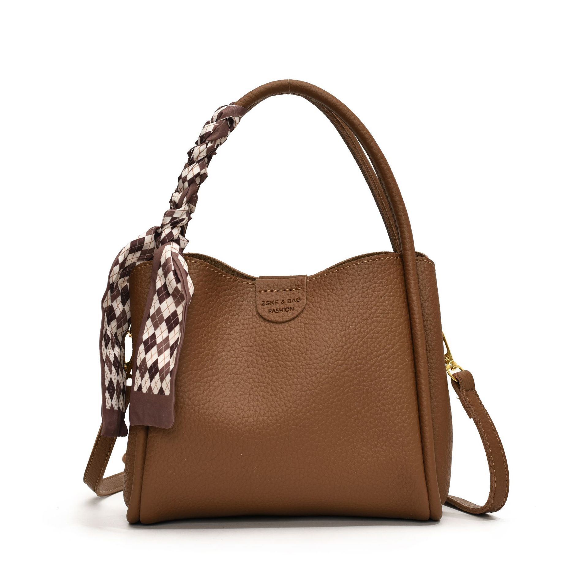 Luxury Brand Designer Bag Commuting Handbag For Women 2024 New Autumn Winter Niche Bucket Bag Versatile Shoulder Crossbody Bag Underarm Women's B