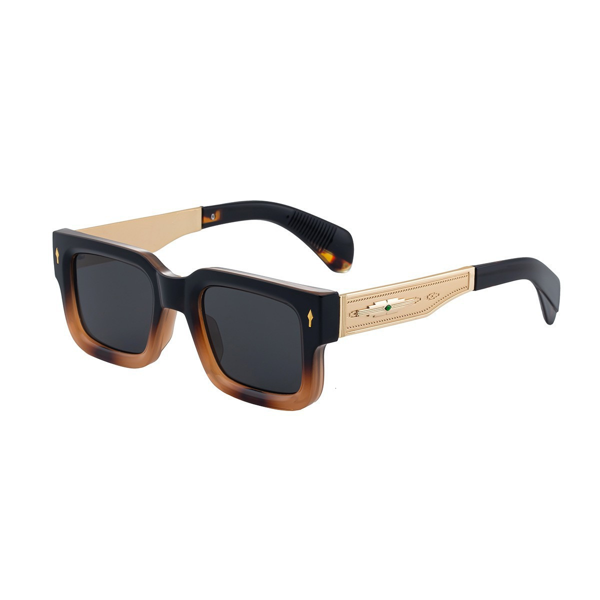2025 New Fashion Square Frame Sunglasses for Men Highend Outdoor Sun Protection Sunglasses for Men
