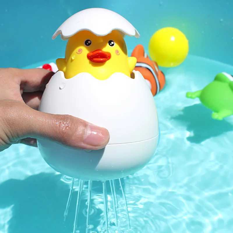 Baby Bathing Toy Kids Cute Duck Penguin Egg Water Spray Sprinkler Bathroom Sprinkling Shower Swimming Water Toys For Kids Gift C250915