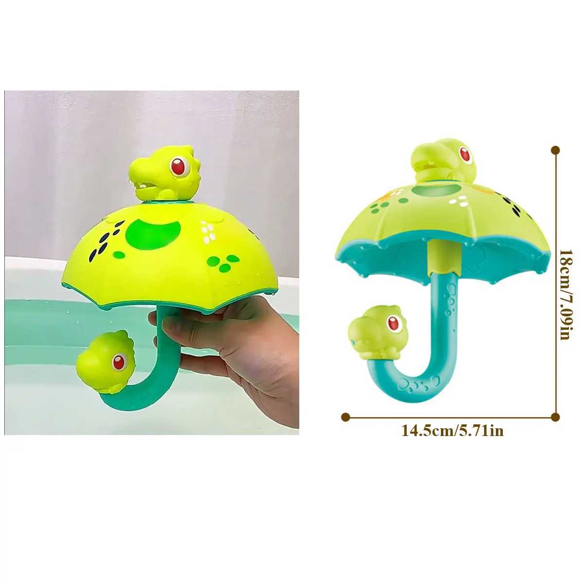 Dinosaur Mushroom Umbrella Baby Bath Toy Bathing Cute Swimming Water Spraying Umbrella Shower Outdoor Toy For Kids Playing Game C250915