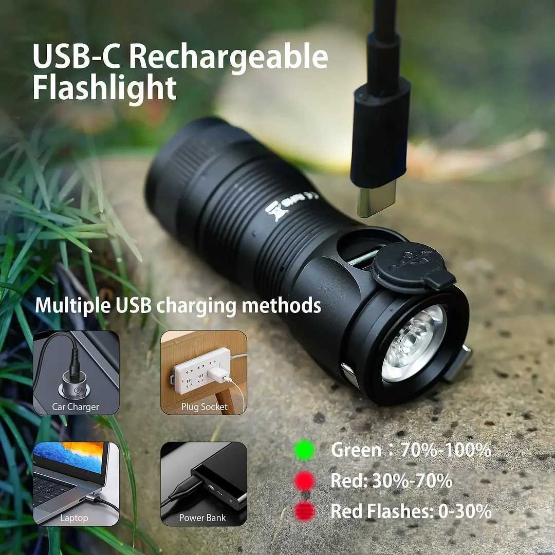 Sofirn SC13A Anduril Powerful Light 519A 1300lm Tactical 18350 Rechargeable Flashlight 5000K High CRI Keychain Emergency Torch C250915