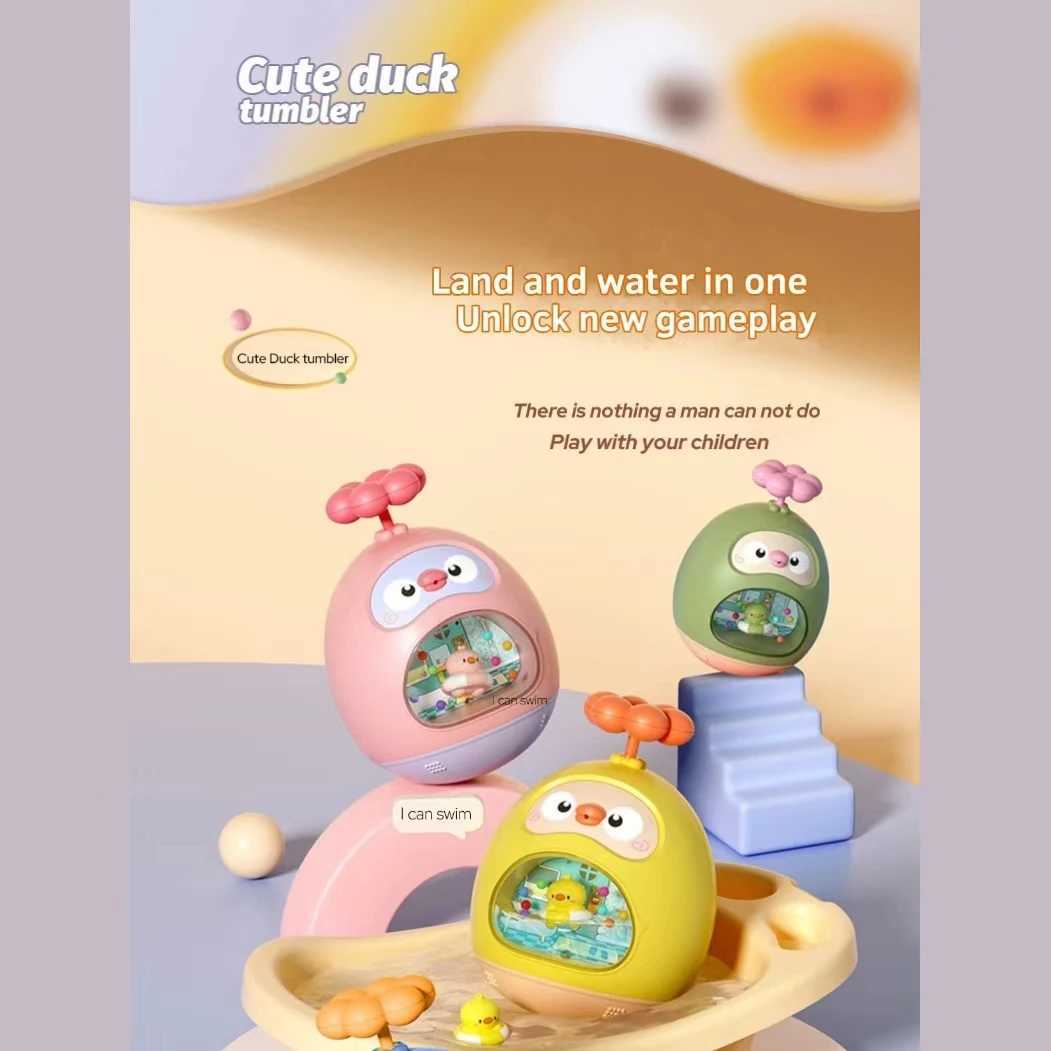 Baby Bath Toy Amphibious Cute Fun Spray Water Tumbler Toy Water Bathtub Pool Beach Kids Baby Toys 12 Months Bathing Bathroom C250915