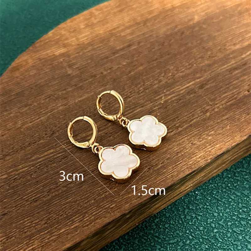 designer Simple Lucky Fivepetal Flower Pendant Earrings For Wen Fashionable Daily Accory Party Jewelry Birtay Anniversary Gifts M251219